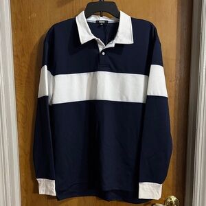 POSTER GIRL Navy and White Long Sleeve Jersey